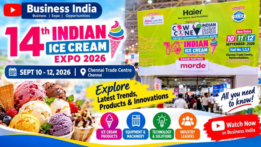 14th Indian Ice Cream Expo Runs 10-12 September in Chennai