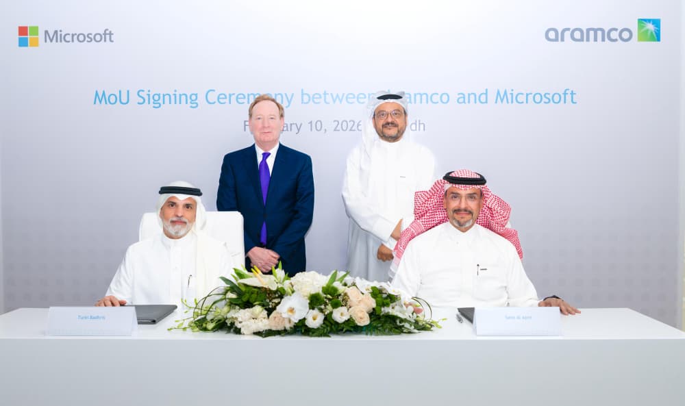 Aramco and Microsoft Sign an Industrial AI MoU in Riyadh
