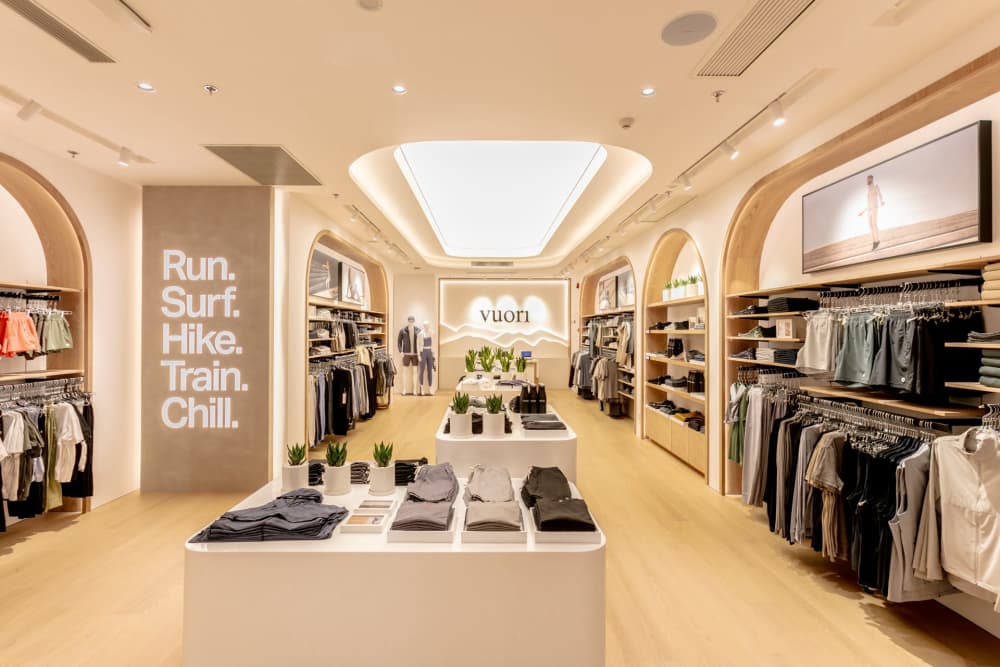 Vuori Opens Its First Store in China at Shanghai's Jing'an Kerry Centre