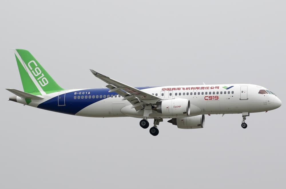 COMAC C919 Makes Its First Flight From Shanghai Pudong